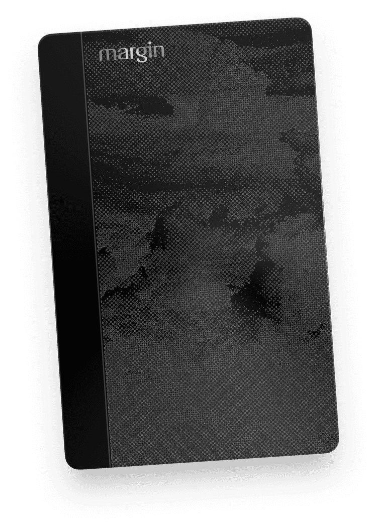 Margin dark card